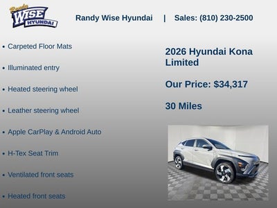 2026 Hyundai Kona Limited AWD