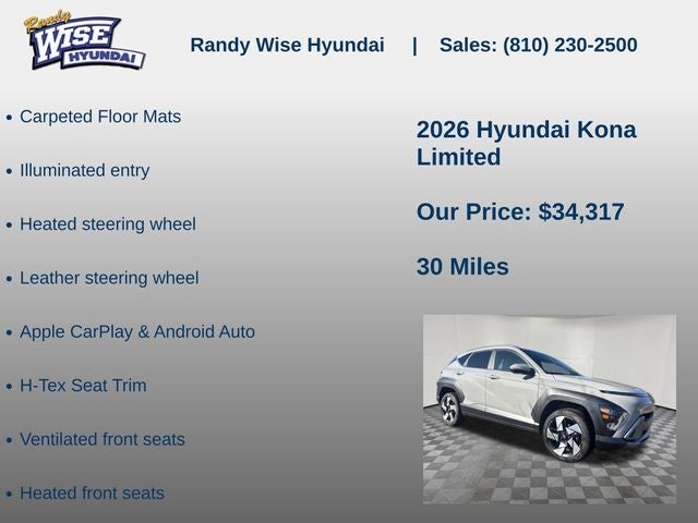 2026 Hyundai Kona Limited AWD