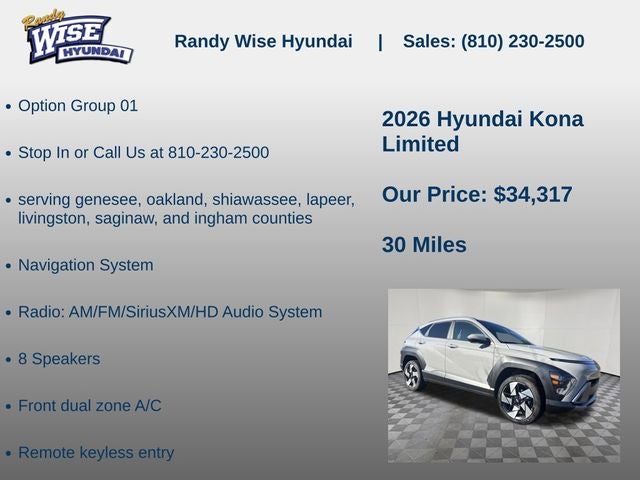 2026 Hyundai Kona Limited AWD