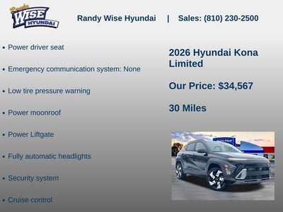 2026 Hyundai Kona Limited AWD
