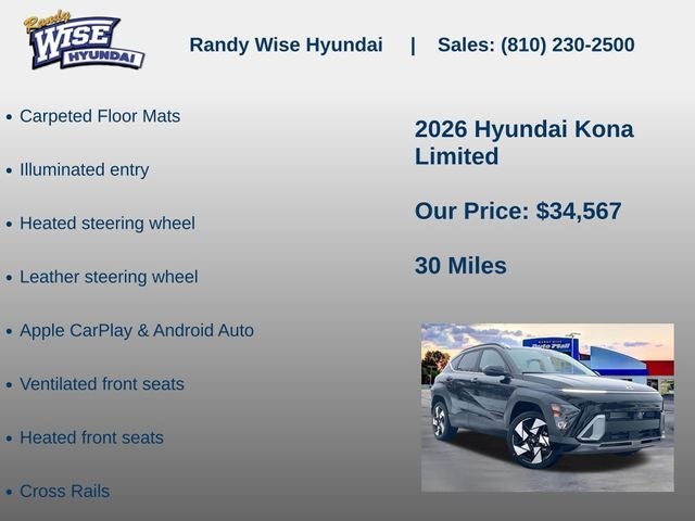 2026 Hyundai Kona Limited AWD