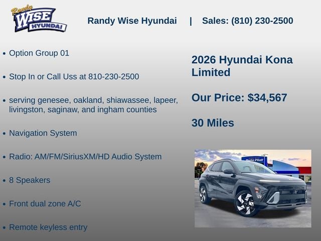2026 Hyundai Kona Limited AWD