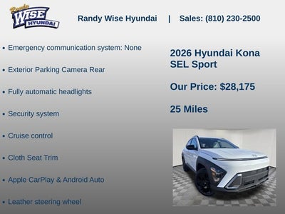 2026 Hyundai Kona SEL Sport AWD