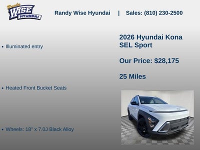 2026 Hyundai Kona SEL Sport AWD