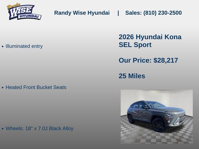 2026 Hyundai Kona SEL Sport AWD