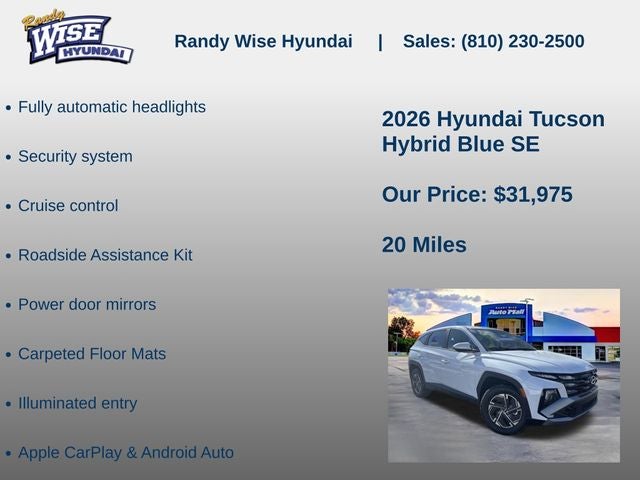 2026 Hyundai Tucson Hybrid Blue