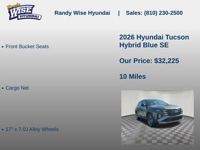 2026 Hyundai Tucson Hybrid Blue