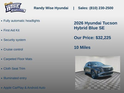2026 Hyundai Tucson Hybrid Blue