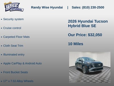 2026 Hyundai Tucson Hybrid Blue