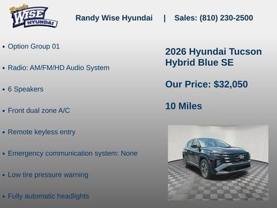 2026 Hyundai Tucson Hybrid Blue
