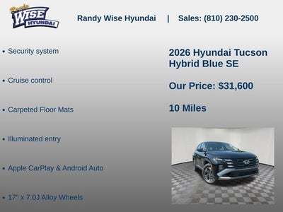 2026 Hyundai Tucson Hybrid Blue