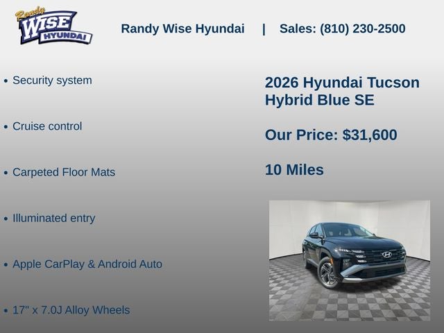 2026 Hyundai Tucson Hybrid Blue