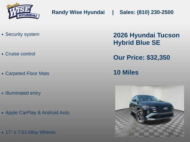 2026 Hyundai Tucson Hybrid Blue