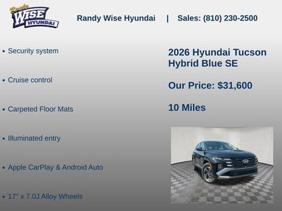 2026 Hyundai Tucson Hybrid Blue