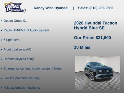 2026 Hyundai Tucson Hybrid Blue