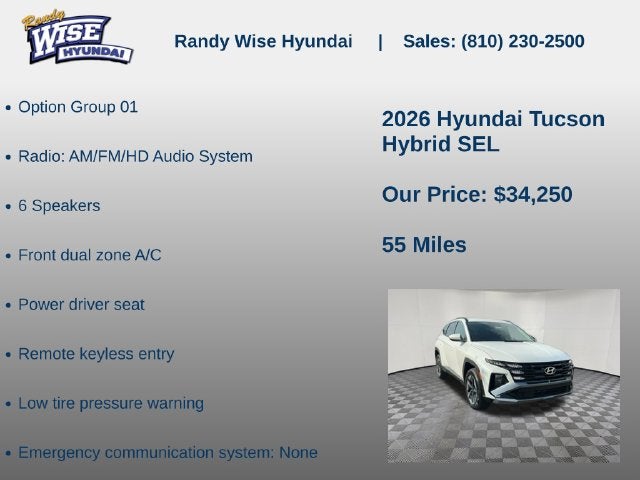 2026 Hyundai Tucson Hybrid SEL AWD