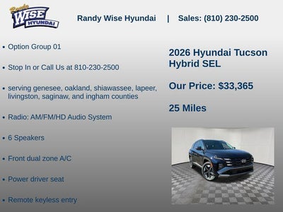2026 Hyundai Tucson Hybrid SEL AWD