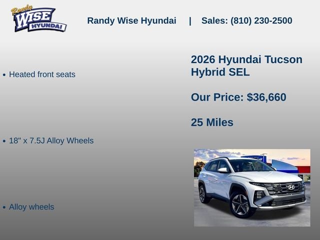 2026 Hyundai Tucson Hybrid SEL AWD