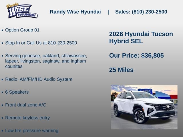 2026 Hyundai Tucson Hybrid SEL AWD