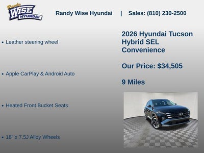 2026 Hyundai Tucson Hybrid SEL Convenience