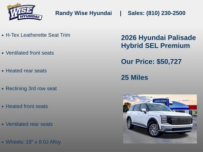 2026 Hyundai Palisade Hybrid SEL Premium 8P