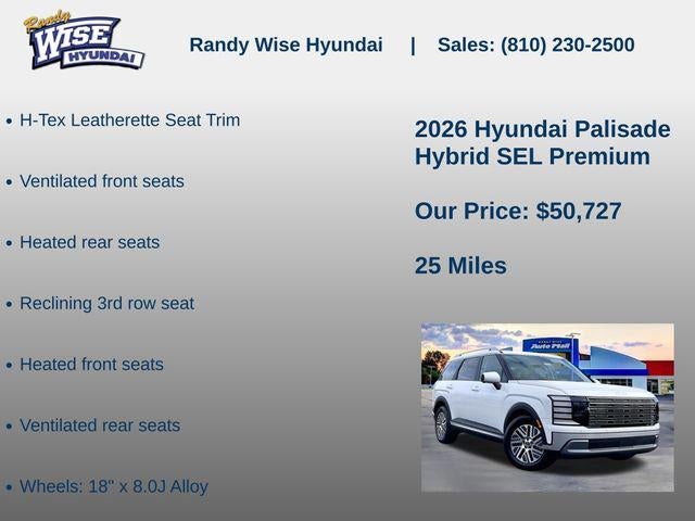 2026 Hyundai Palisade Hybrid SEL Premium 8P