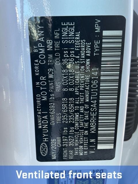 2026 Hyundai Palisade Hybrid SEL Premium 7P