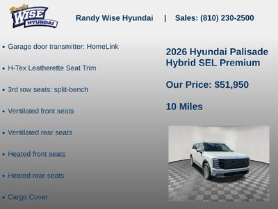 2026 Hyundai Palisade Hybrid SEL Premium 8P