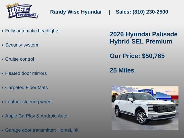 2026 Hyundai Palisade Hybrid SEL Premium 8P