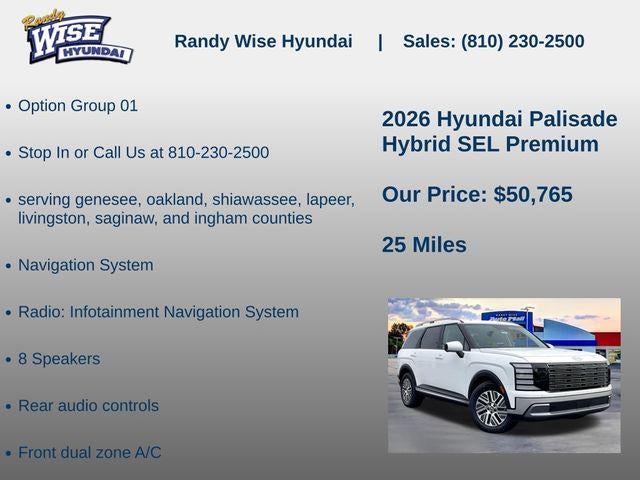 2026 Hyundai Palisade Hybrid SEL Premium 8P