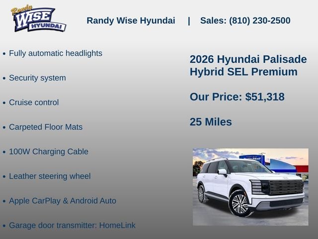 2026 Hyundai Palisade Hybrid SEL Premium 8P