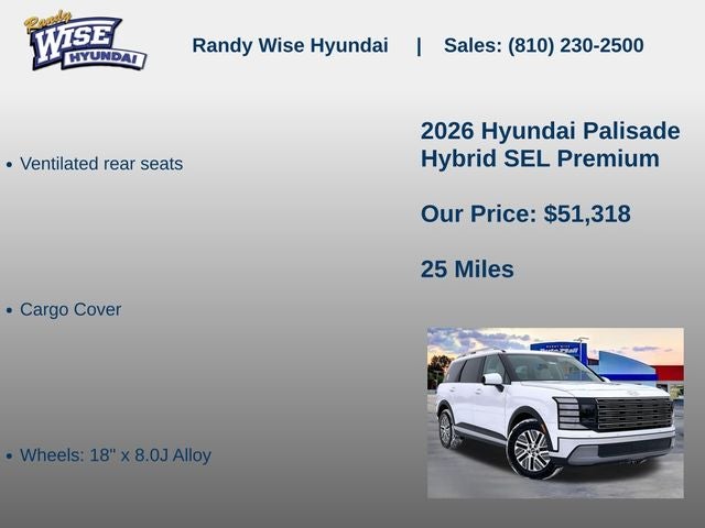 2026 Hyundai Palisade Hybrid SEL Premium 8P