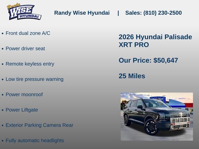 2026 Hyundai Palisade XRT Pro