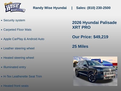2026 Hyundai Palisade XRT Pro