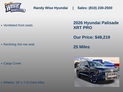 2026 Hyundai Palisade XRT Pro