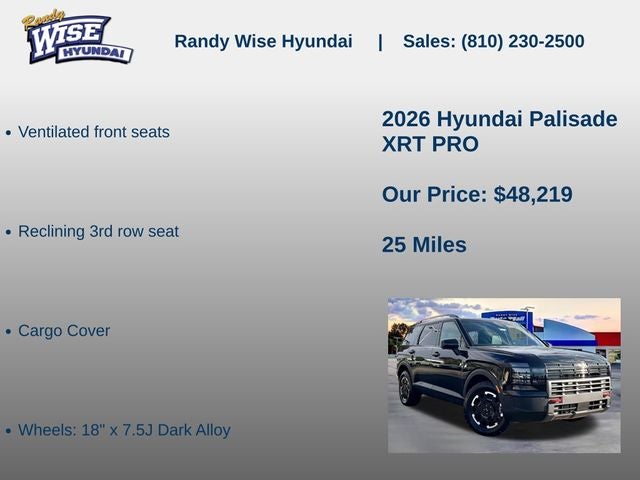 2026 Hyundai Palisade XRT Pro