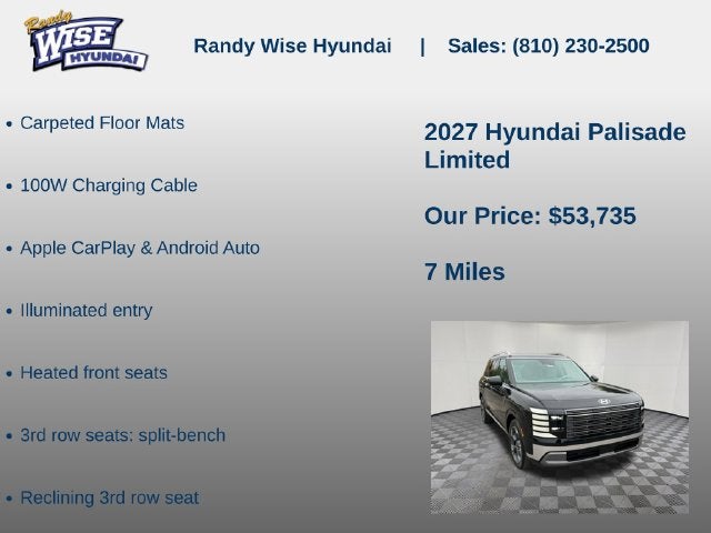 2027 Hyundai Palisade Limited AWD