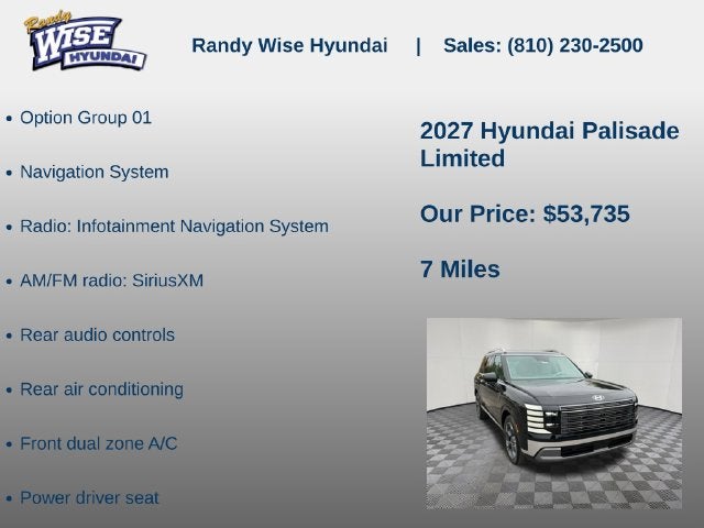 2027 Hyundai Palisade Limited AWD