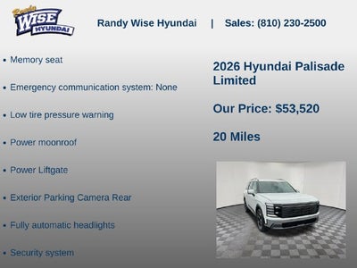 2026 Hyundai Palisade Limited AWD