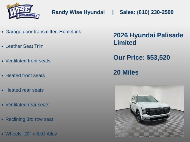 2026 Hyundai Palisade Limited AWD