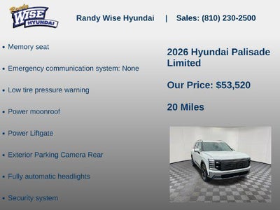 2026 Hyundai Palisade Limited AWD