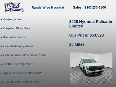 2026 Hyundai Palisade Limited AWD