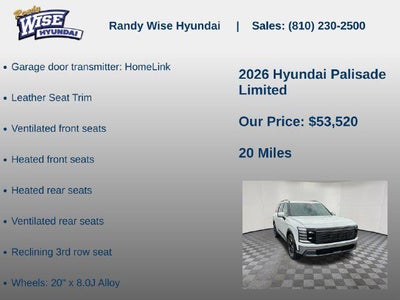 2026 Hyundai Palisade Limited AWD