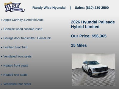 2026 Hyundai Palisade Hybrid Limited