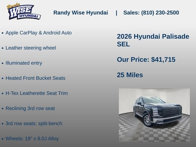 2026 Hyundai Palisade SEL FWD