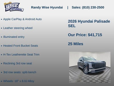 2026 Hyundai Palisade SEL FWD