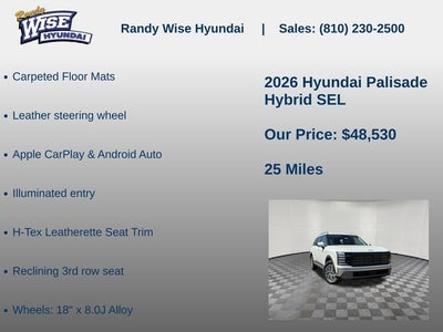 2026 Hyundai Palisade Hybrid SEL 7P