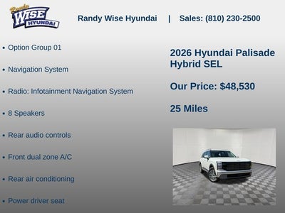 2026 Hyundai Palisade Hybrid SEL 7P