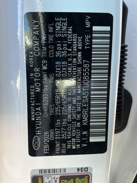 2026 Hyundai Palisade Hybrid SEL 7P