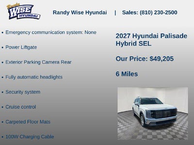 2027 Hyundai Palisade Hybrid SEL 7P